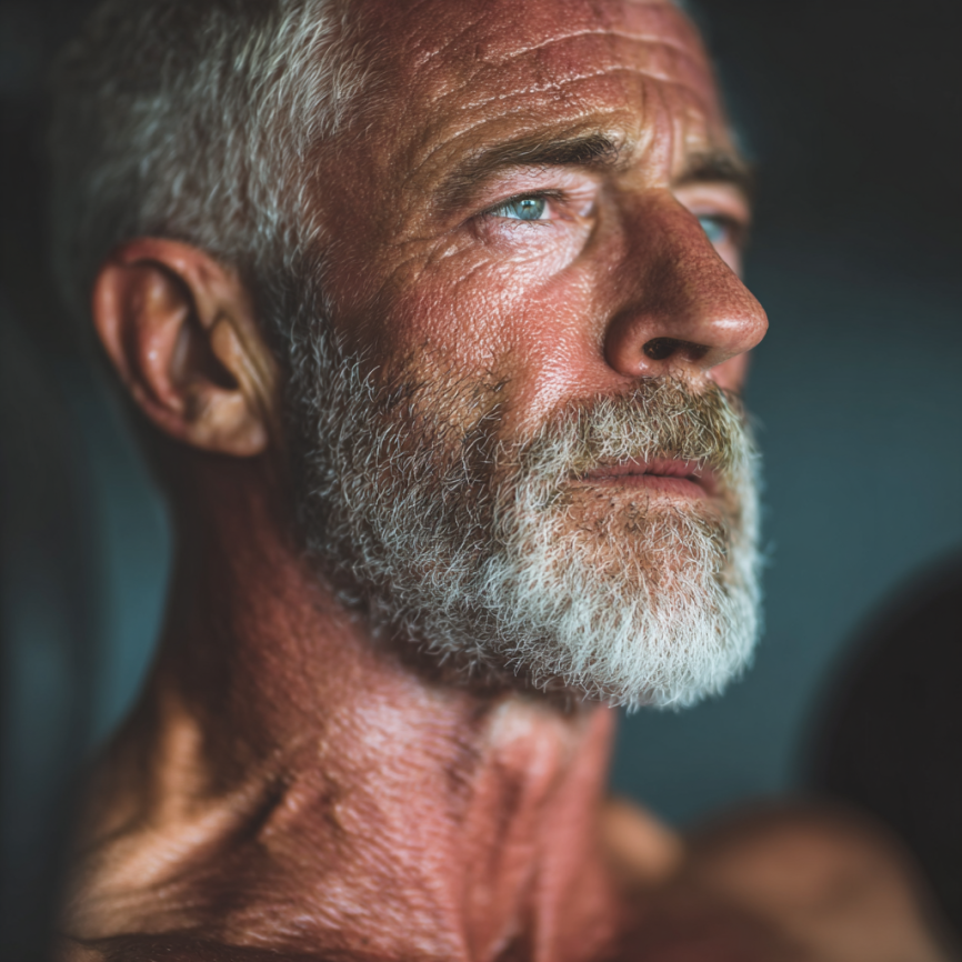 Група людей зрілого віку займається фітнесом на свіжому повітрі